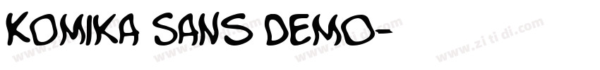 Komika Sans DEMO字体转换